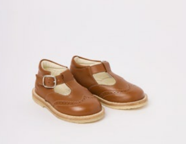 *PRE ORDER* Bonpoint Caramel Derby Baby T Strap-Tassel Children Shoes