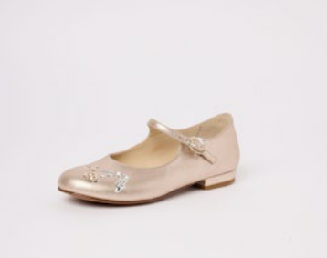 *PRE ORDER* Bonpoint Blush Embroidered Ella Mary Jane-Tassel Children Shoes