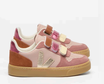 Veja Babe Platine Velcro Sneaker-Tassel Children Shoes