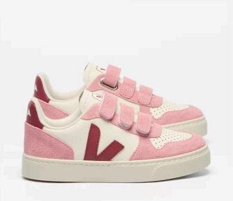 Veja Marsala Mary Velcro Sneaker-Tassel Children Shoes