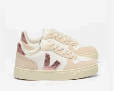 Veja Nacre Sable Lace Sneaker-Tassel Children Shoes