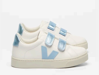 Veja Steel Iceberg Velcro Sneaker-Tassel Children Shoes