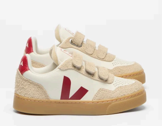 Veja Pepper Almond Velcro Sneaker-Tassel Children Shoes