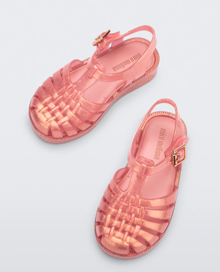 Mini Melissa Pearly Pink Possession Gladiator Sandal-Tassel Children Shoes