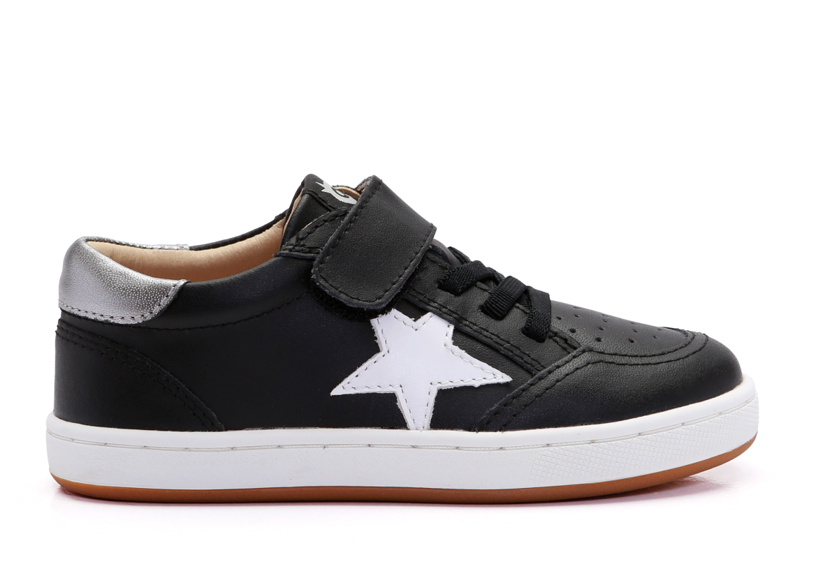 Old Sole Black Star Sneaker-Tassel Children Shoes