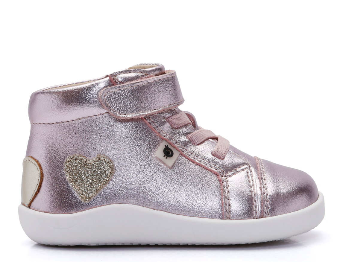 Old Soles Metal Pink Heart Baby Sneaker-Tassel Children Shoes