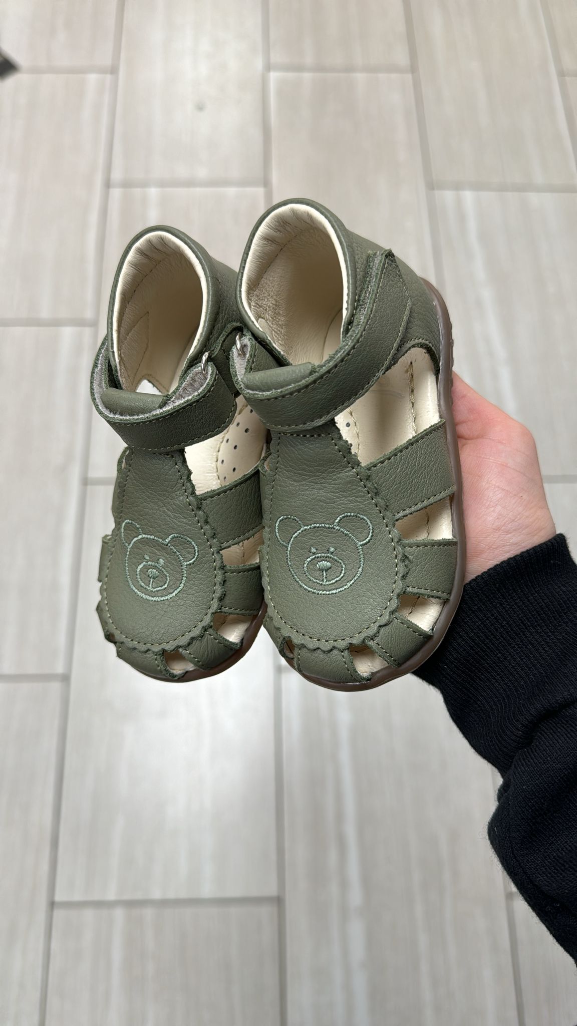 Emel Forest Teddy Closed Toe Baby Sandal-Tassel Children Shoes