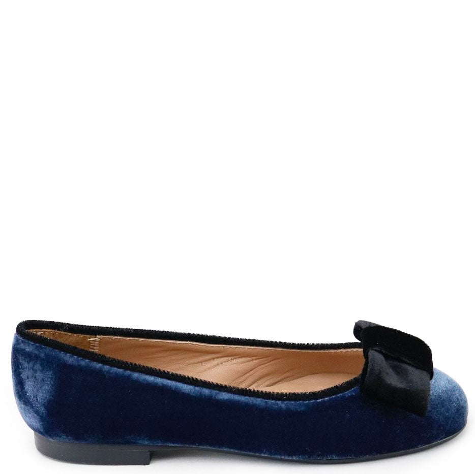 Papanatas Indigo Ballet Flat-Tassel Children Shoes