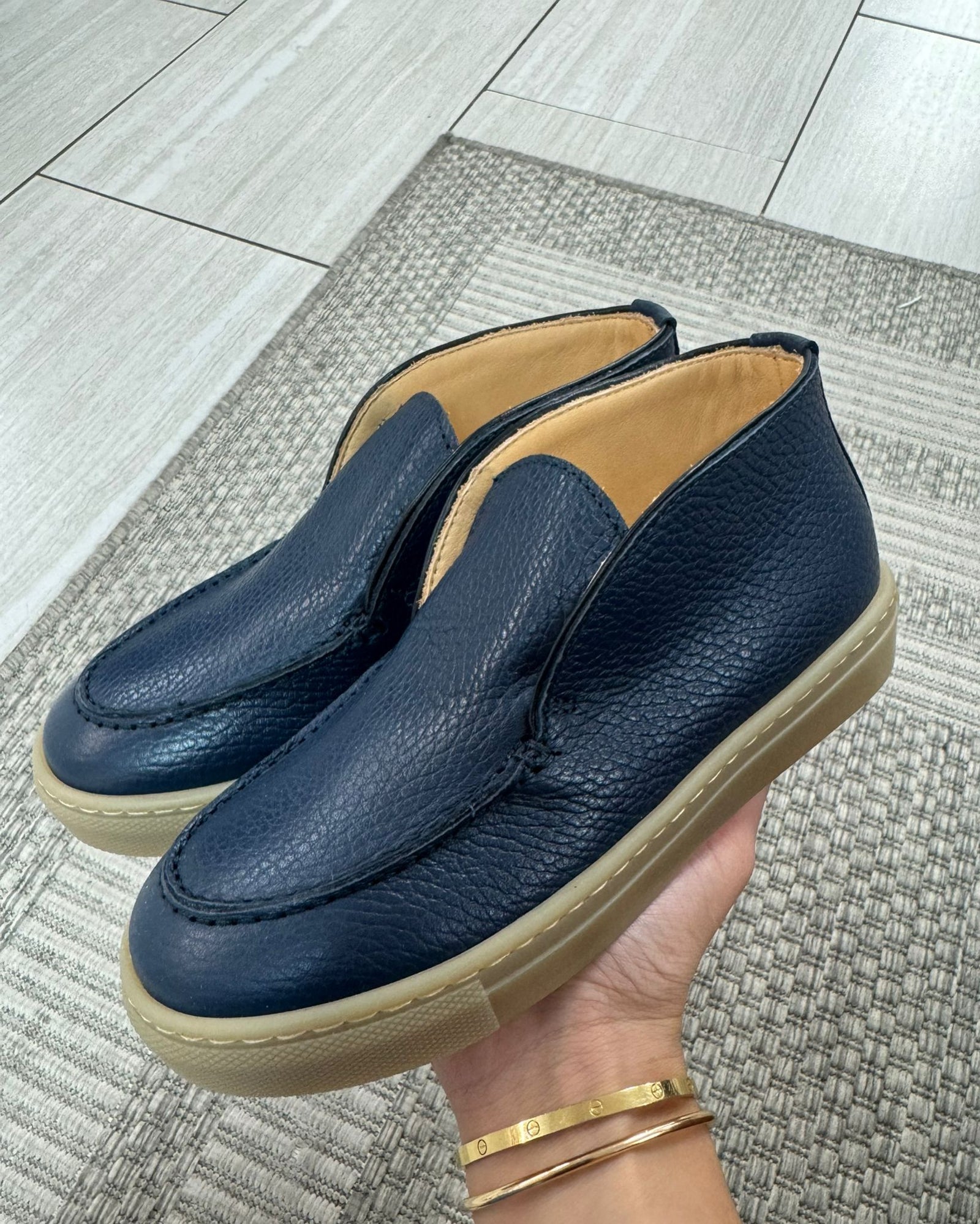 Rondinella Blue Slip On Sneaker Loafer-Tassel Children Shoes