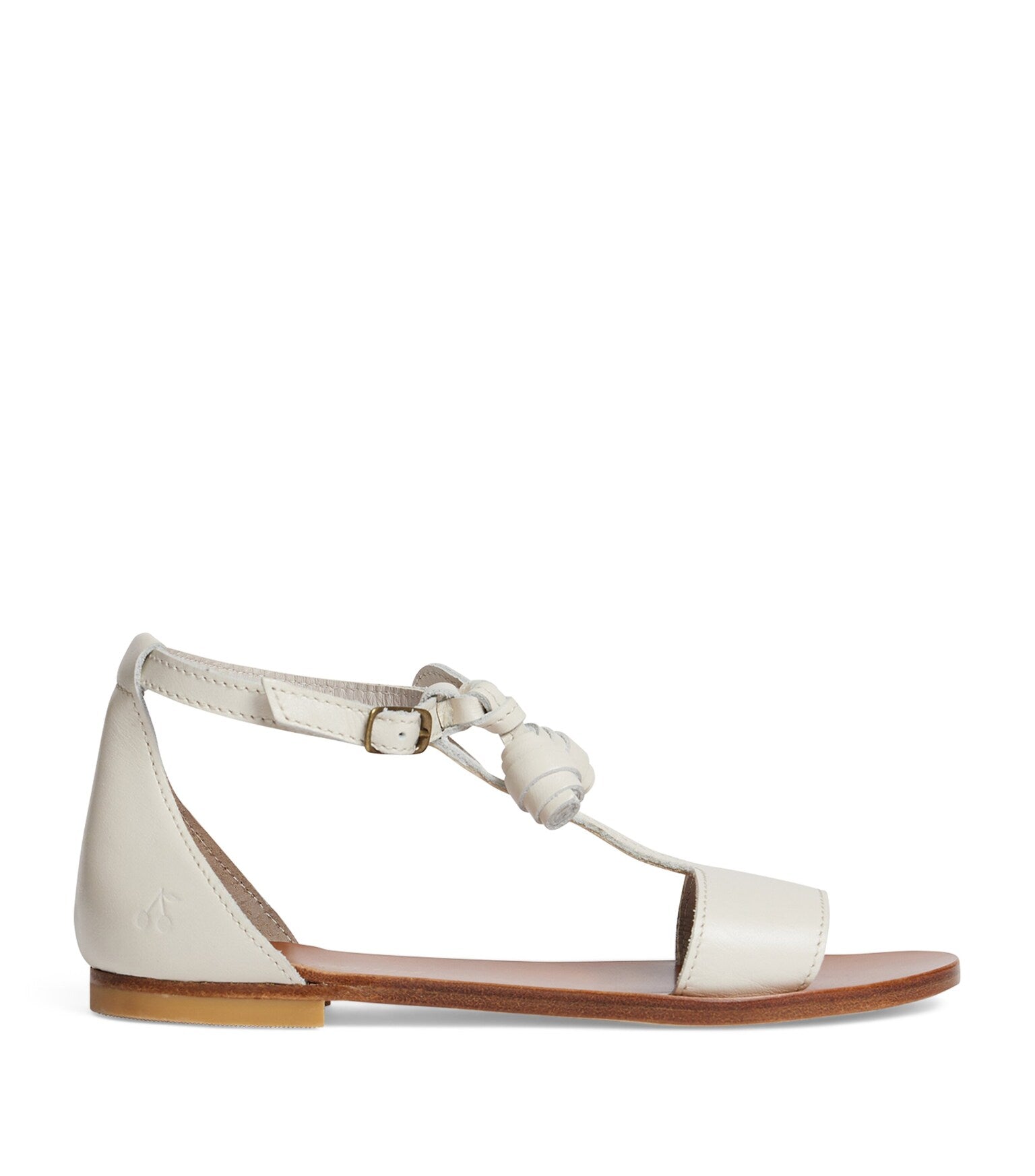 Bonpoint Cream Cherry Tassel Elmas Sandal-Tassel Children Shoes