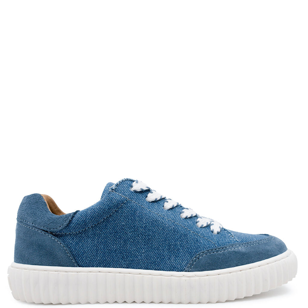 Porte Indigo Jean Sneaker-Tassel Children Shoes