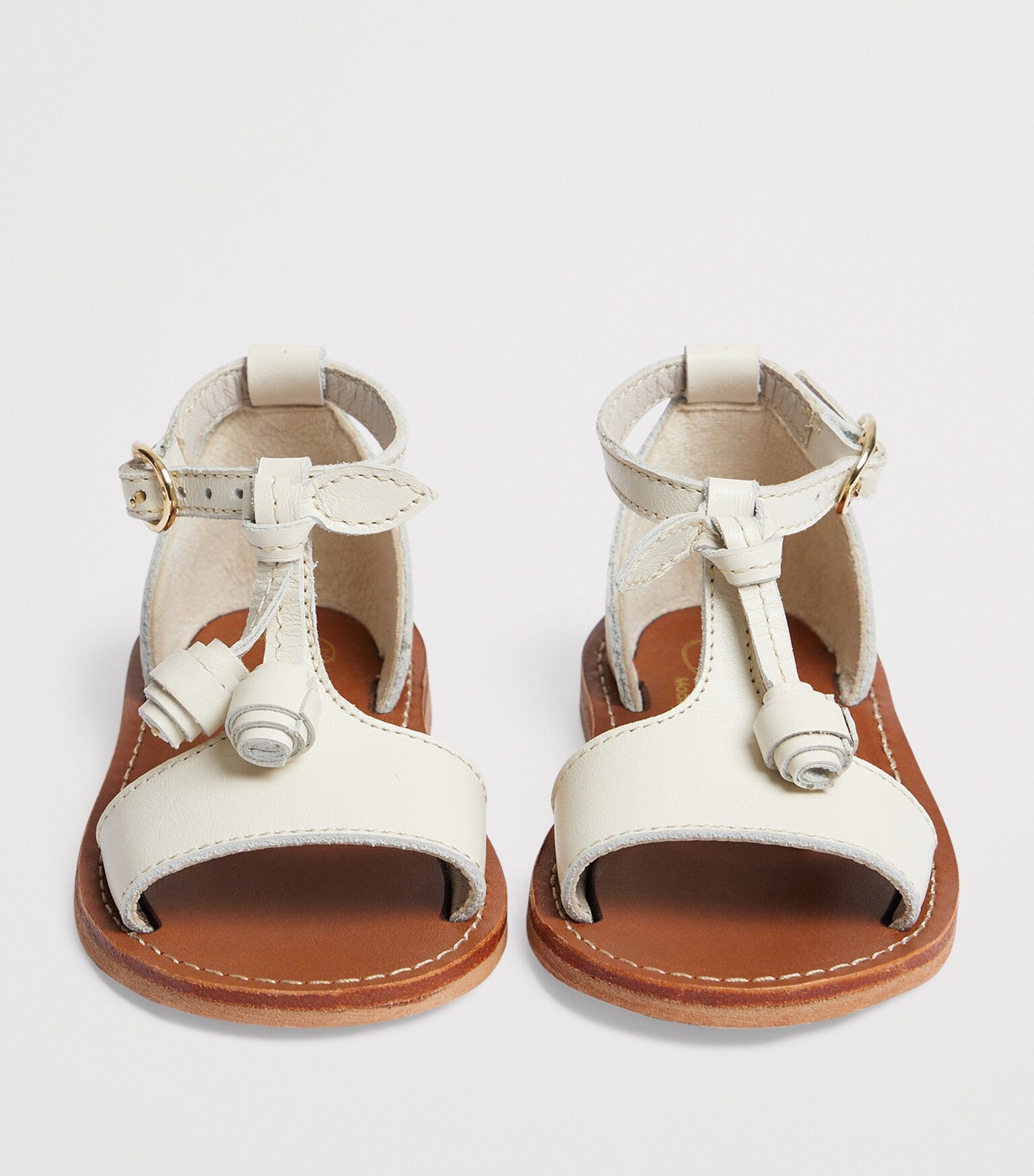 Bonpoint Cream Cherry Tassel Elmas Sandal-Tassel Children Shoes