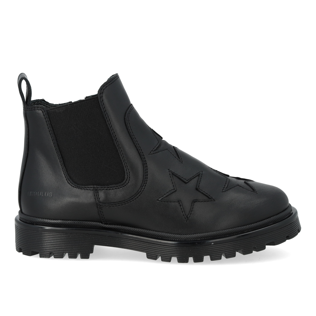 Angulus Black Star Boot-Tassel Children Shoes