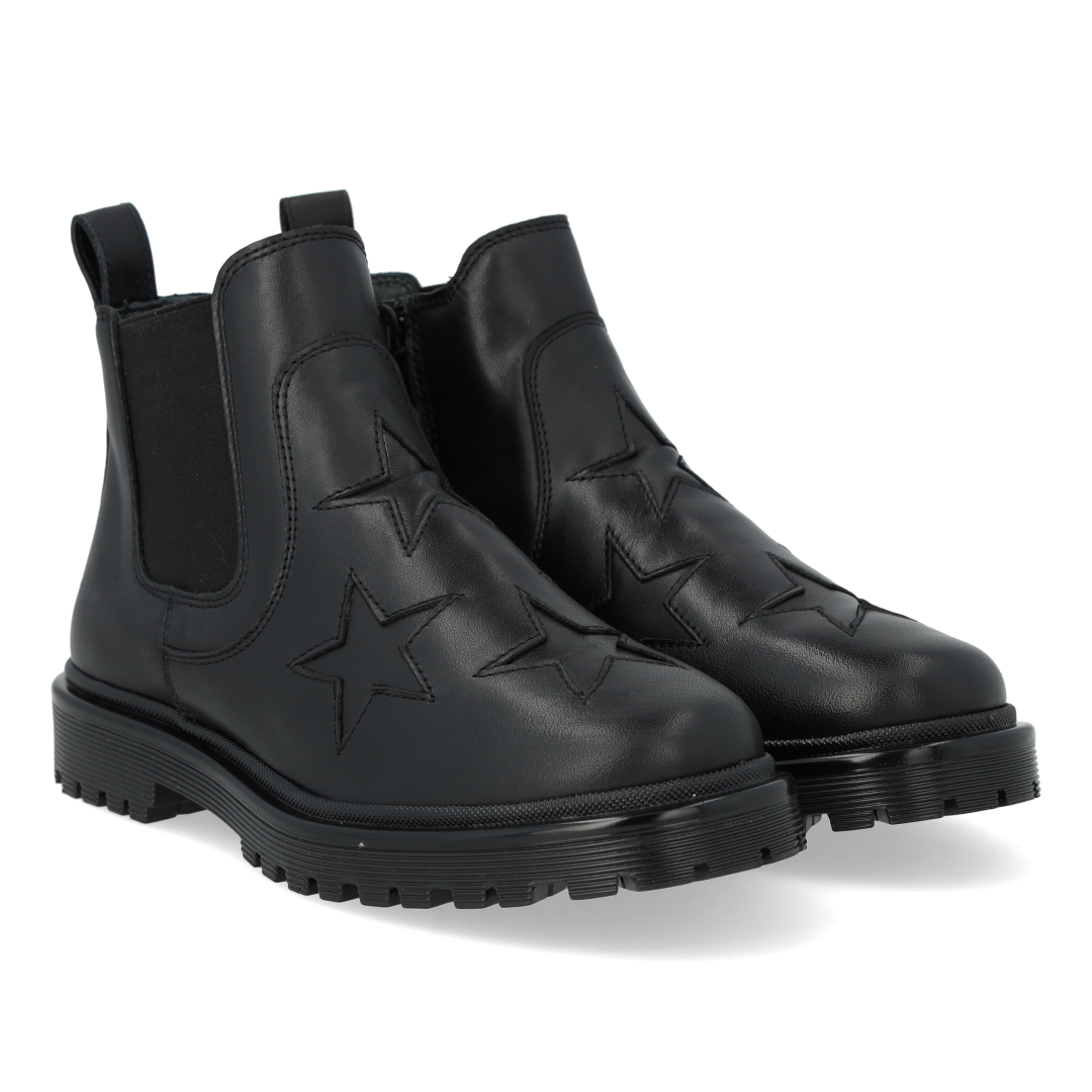 Angulus Black Star Boot-Tassel Children Shoes