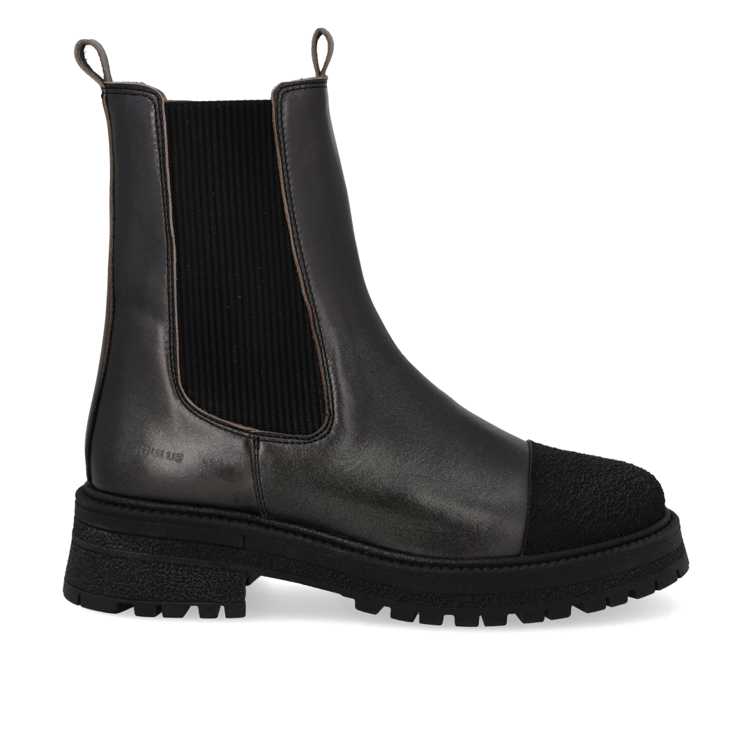 Angulus Black Cap Chunky Boot-Tassel Children Shoes