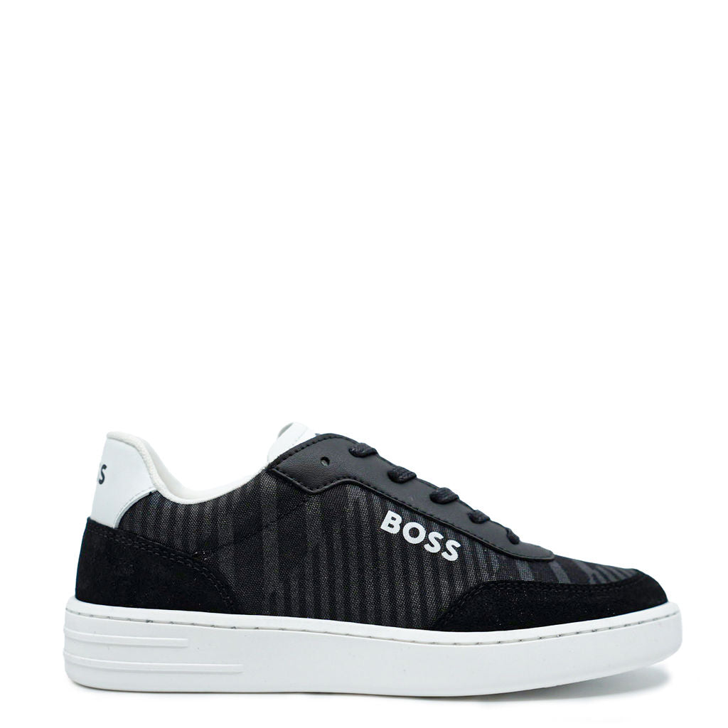 Hugo Boss Black Textile Sneaker-Tassel Children Shoes