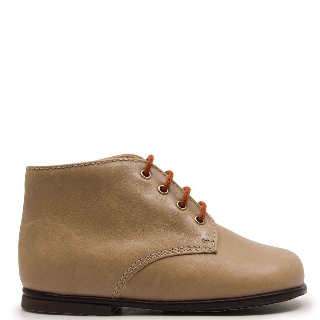 Beberlis Taupe Vintage Baby Bootie-Tassel Children Shoes