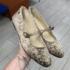 Manuela Taupe Crushed Velvet Pointed Mary Jane-Tassel Children Shoes