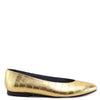 Papanatas Gold Croc V Flat-Tassel Children Shoes