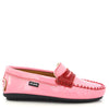Atlanta Mocassin Pink And Red Penny Loafer-Tassel Children Shoes
