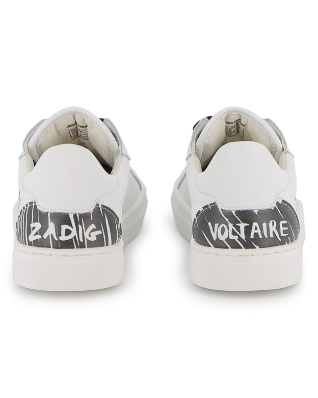 Zadig and Voltaire Scribble Sneaker-Tassel Children Shoes
