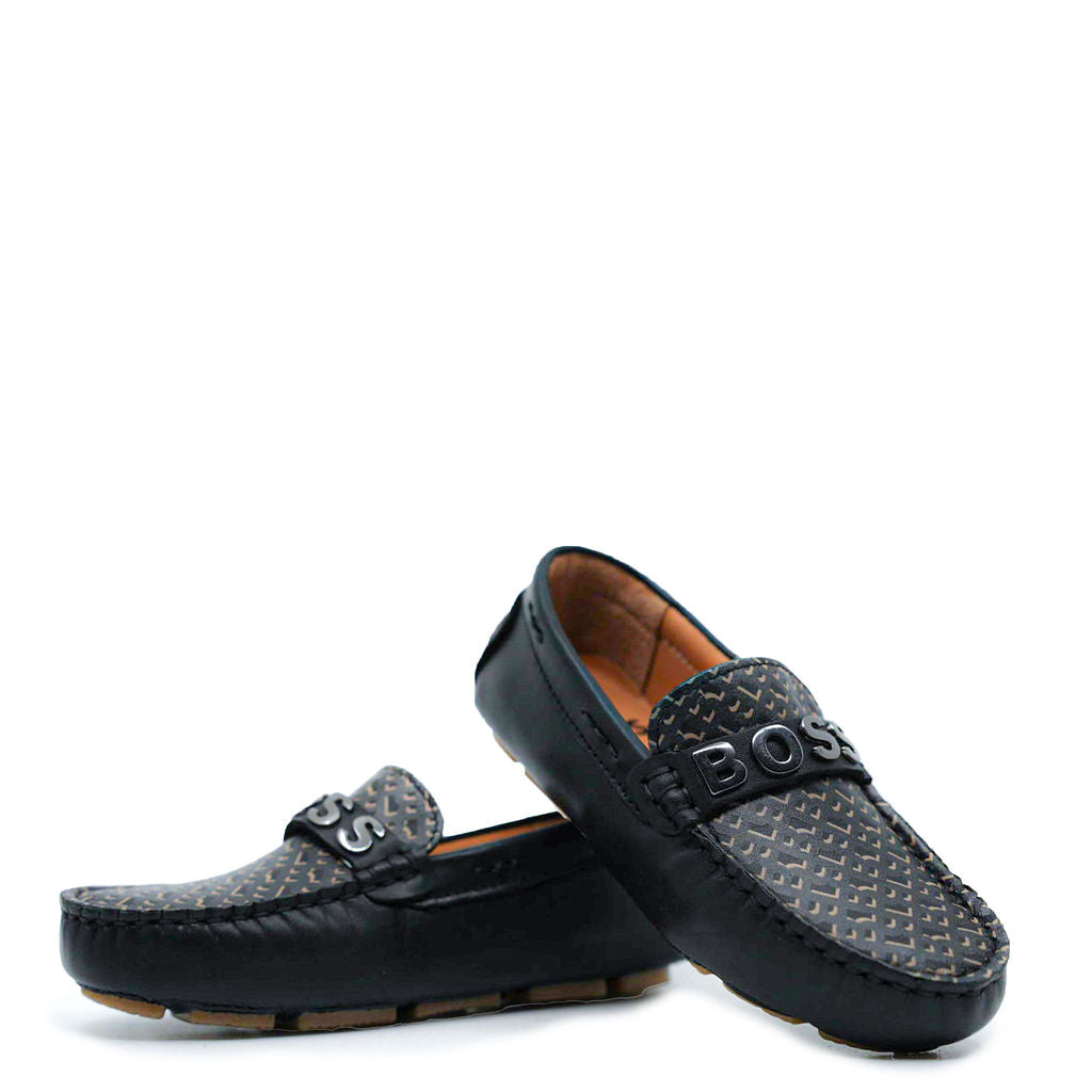 Hugo Boss Black Logo Loafer-Tassel Children Shoes