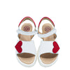 Blublonc Heart Velcro Sandal-Tassel Children Shoes