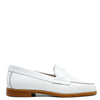 Blublonc White and Silver Heart Loafer-Tassel Children Shoes