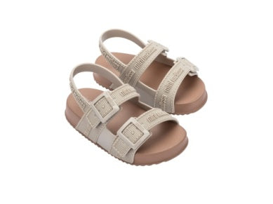 Mini Melissa Tan Cozy Sandal-Tassel Children Shoes