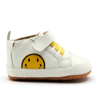 Old Soles White Smiley Baby Sneaker-Tassel Children Shoes
