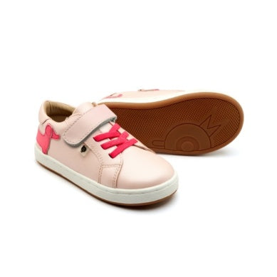 Old Soles Pink Poodle Sneaker-Tassel Children Shoes