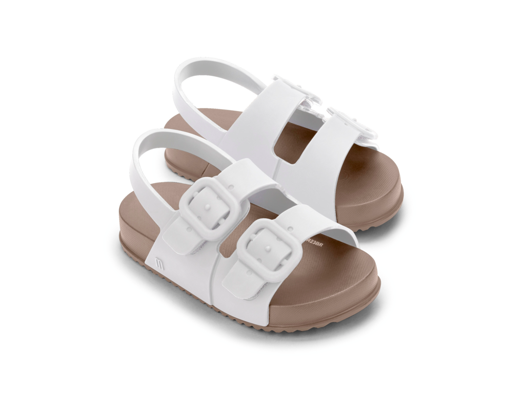 Mini Melissa White Jelly Sandal-Tassel Children Shoes
