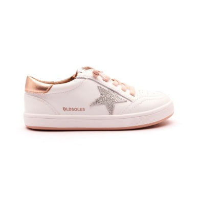 Old Soles Platinum Star Zipper Sneaker-Tassel Children Shoes
