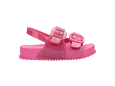 Mini Melissa Pink Glitter Cozy Sandal-Tassel Children Shoes