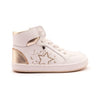 Old Soles White Gold Mid Top Sneaker-Tassel Children Shoes