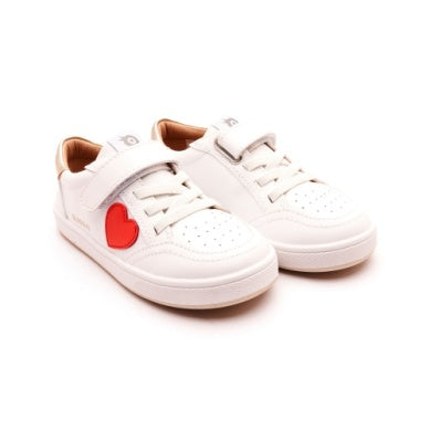 Old Soles White Heart Sneaker-Tassel Children Shoes