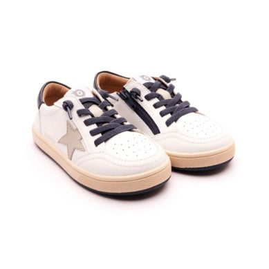 Old Soles White Star Zipper Sneaker-Tassel Children Shoes