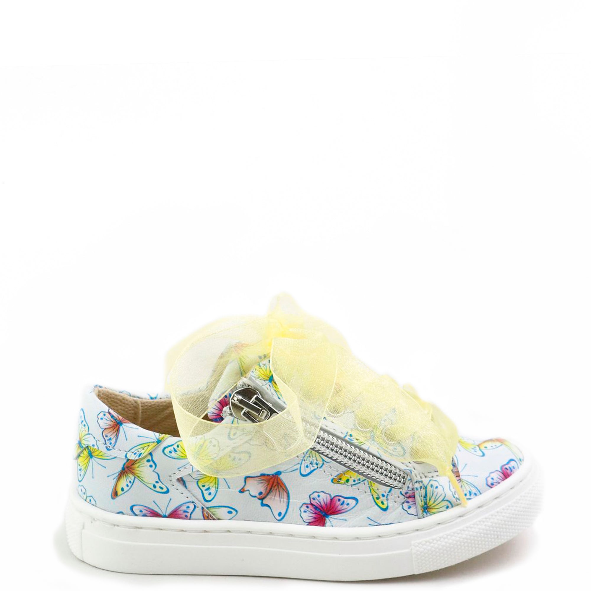 Papanatas Butterfly Printed Sneaker-Tassel Children Shoes