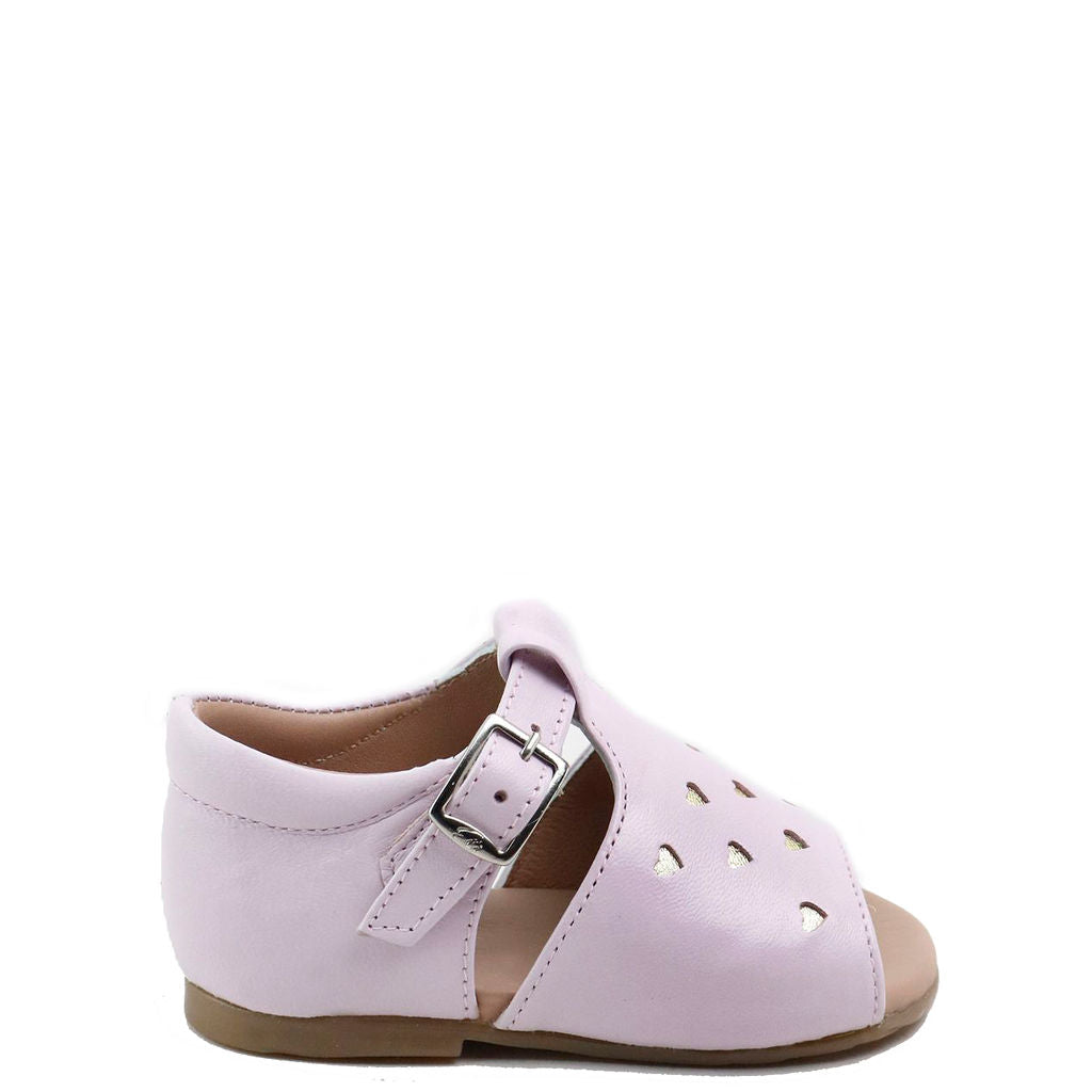 Papanatas Lilac Heart Baby Sandal-Tassel Children Shoes