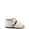 Papanatas White Tufted Baby Sandal-Tassel Children Shoes