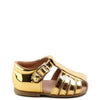 Papanatas Gold Metal Gladiator Baby Sandal-Tassel Children Shoes