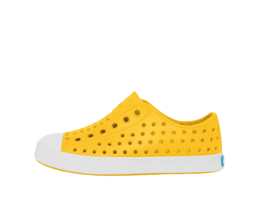 Native Jefferson Crayon Yellow Shell White-Tassel Children Shoes