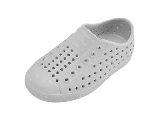 Native Shell Mist Gray Speckle-Tassel Children Shoes