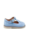 Papanatas Sky Blue Perforated T Strap Baby Shoe-Tassel Children Shoes