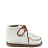 Papanatas Winter White Perforated Baby Bootie-Tassel Children Shoes