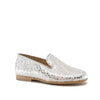 Hoo Silver Metallic Cheetah Smoking Loafer-Tassel Children Shoes