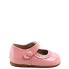 Papanatas Salmon Patent Scalloped Baby Shoe-Tassel Children Shoes