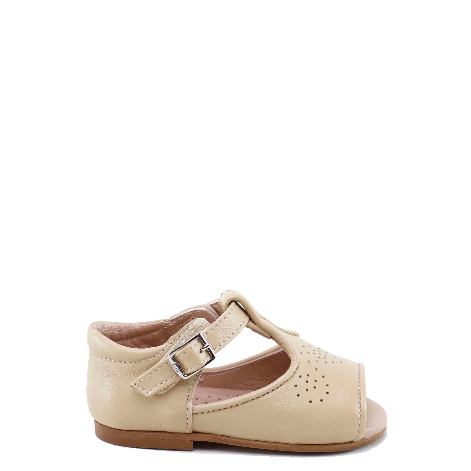 Papanatas Latte Perforated Baby Sandal-Tassel Children Shoes