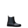 Papanatas Black Studded Boot-Tassel Children Shoes