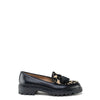 Papanatas Black and Star Pony Tassel Loafer-Tassel Children Shoes